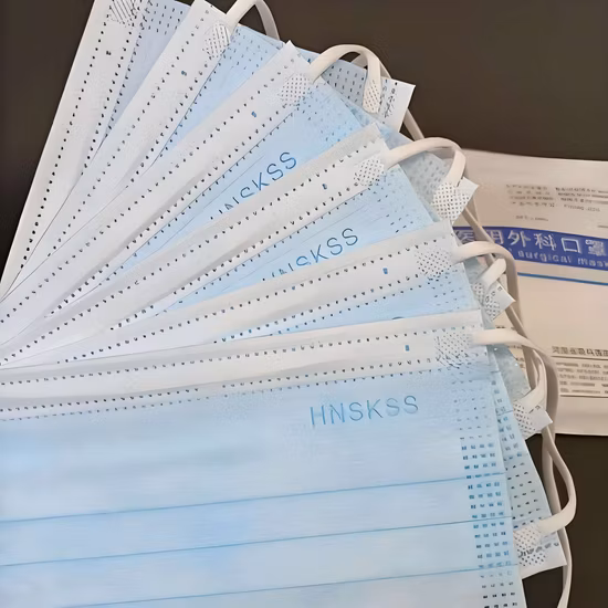 Disposable Surgical Dental Black 3ply Medical Face Mask TypeIIR BFE 99% Surgical Mask