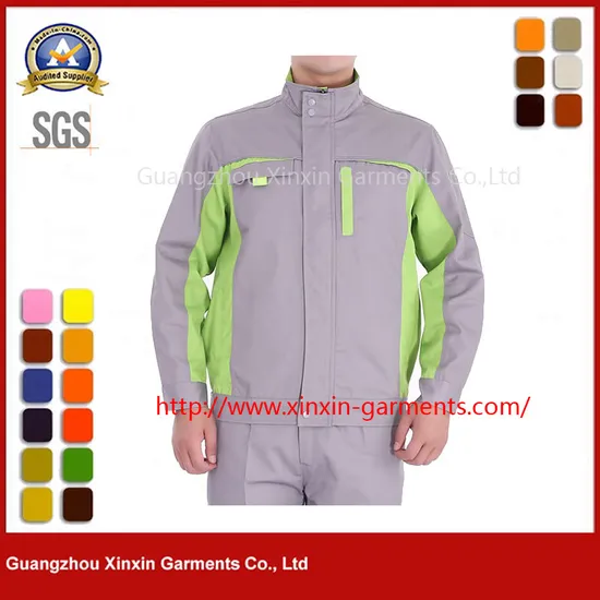 Men&prime; S Blue Outdoor Fleece Jacket Reflective Safety Jacket Protective Apparel (W433)